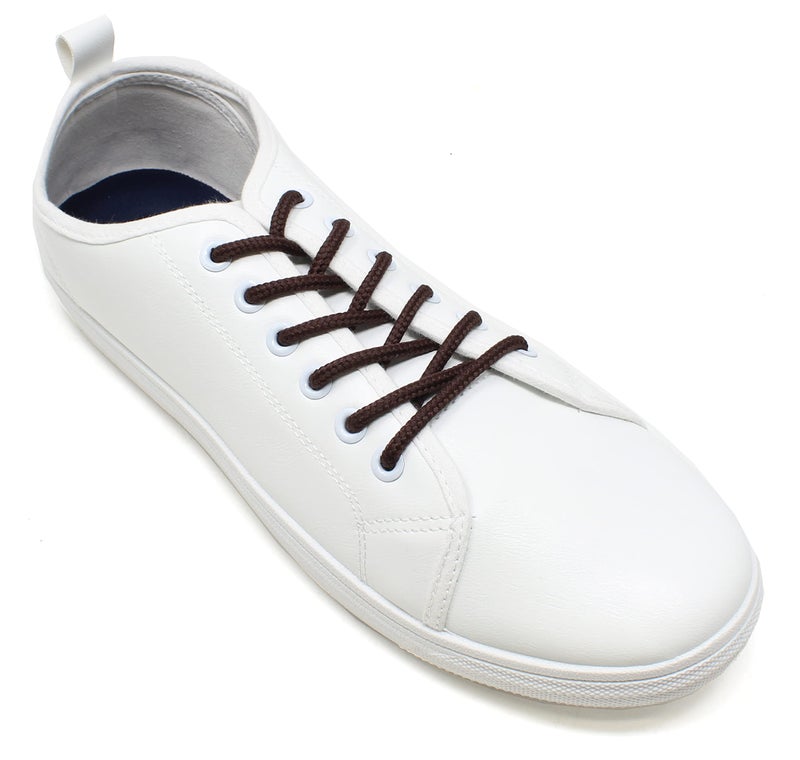 BCB Wear رباط أحذية BCB بسمك 3/16" بألوان صلبة لجميع أنواع الأحذية عدة أطوال (بني-45) - Image 3